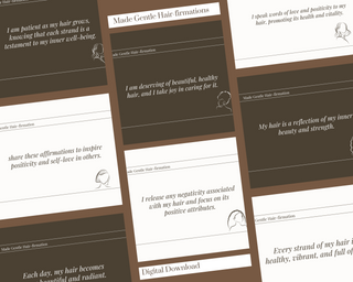 Hair-firmation Cards